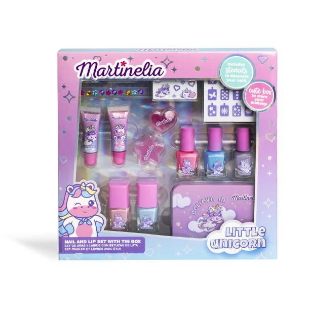 MARTINELIA Little Unicorn Nails &amp; Lip Set With Tin Box