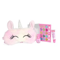NYHED! LITTLE UNICORN Makeup &amp; Sleep Mask Set