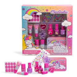 NYHED! MARTINELIA Little Unicorn Nails &amp; Lip Set With Tin Box