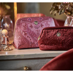 Cosmetic Bag Triangle Medium Kyoto Festival Dark Pink