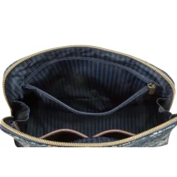 Coby Cosmetic Bag Triangle Medium Tutti I Flori Blue