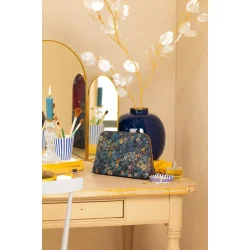 Coby Cosmetic Bag Triangle Medium Tutti I Flori Blue