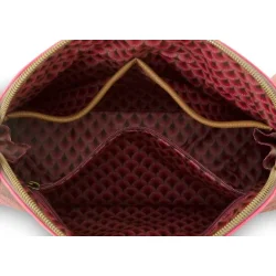 Cosmetic Bag Triangle Medium Kyoto Festival Dark Pink