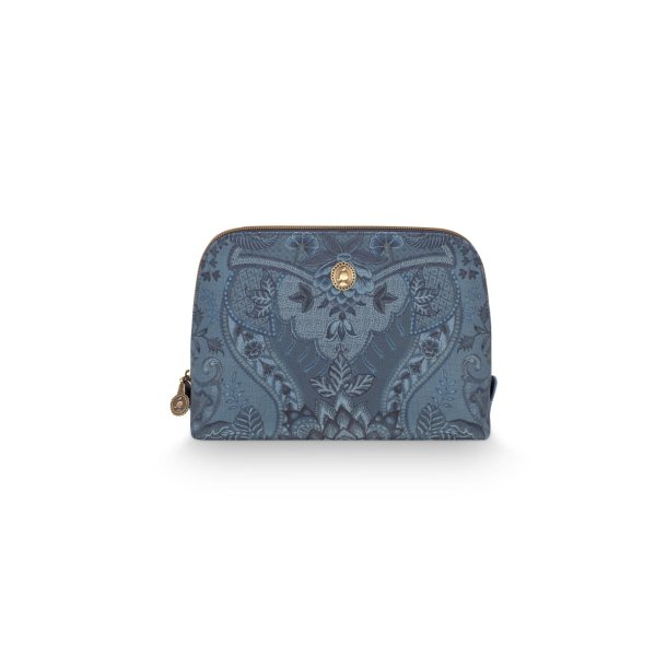 Cosmetic Bag Triangle Medium Kyoto Festival Denim Blue